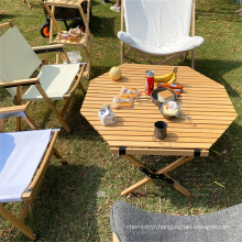 Hot the Lowest Price low round foldable picnic outdoor wooden folding table for camping